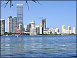 Foto Blick vom Wasser auf Miami